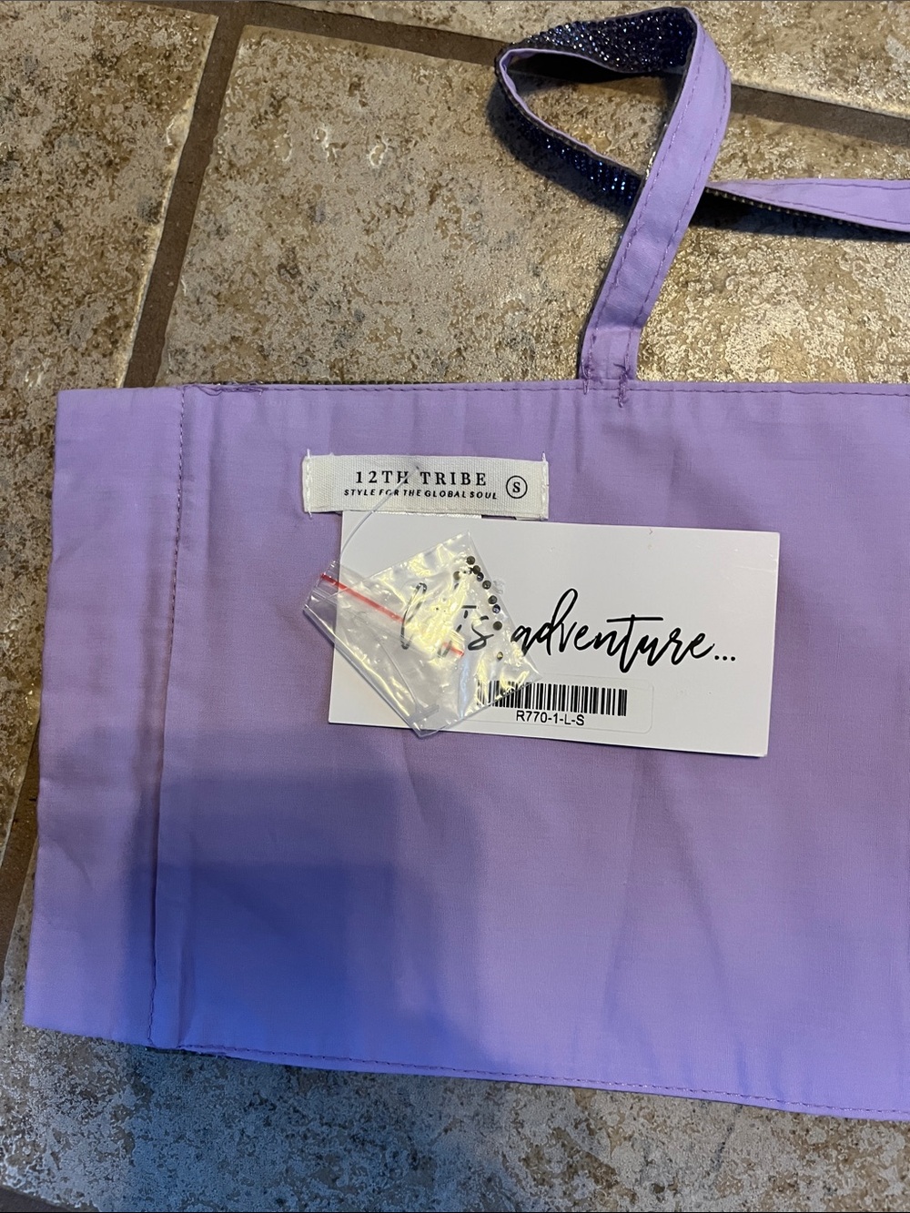 12th Tribe Purple Sparkle Sequin Cami Tank Size Small NWT - Picture 6 of 12